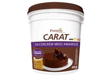 CARAT DECORCREM MEIO AMARGO BD 4KG - Confespan