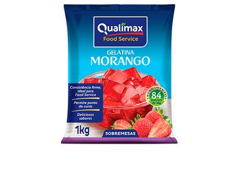 GELATINA DE MORANGO QUALIMAX 1KG - Confespan