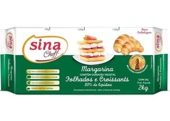 MARGARINA FOLHADA SINA CHEFF BL 2 KG - Confespan
