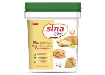 MARGARINA 80% LIPÍDIOS SINA C/ SAL 15KG - Confespan