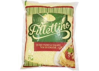  QUEIJO PARMESAO RALADO FILLETTINO 1KG - Confespan