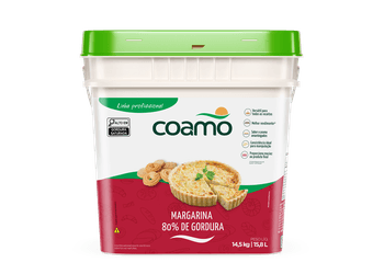 MARGARINA 80% S/SAL 14,5KG COAMO - Confespan