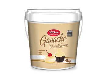 GANACHE SABOR CHOCOLATE BRANCO 4KG VABENE - Confespan