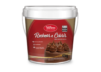 RECHEAR E COBRIR SABOR CHOCOLATE AO LEITE 4KG VABE... - Confespan