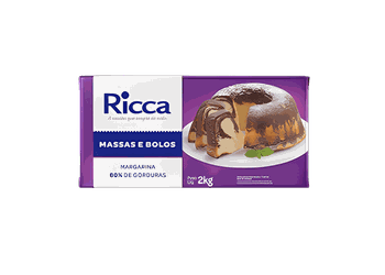 MARG MASSA E BOLO BLOCO 2 KG RICCA - Confespan