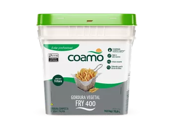 GORDURA VEGETAL FRY 400 14,5KG COAMO - Confespan