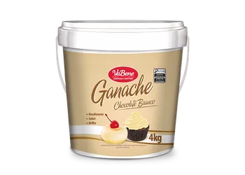 GANACHE SABOR CHOCOLATE BRANCO 4KG VABENE - Confespan