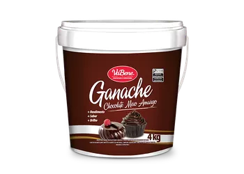 GANACHE SABOR CHOCOLATE MEIO AMARGO 4KG VABENE - Confespan
