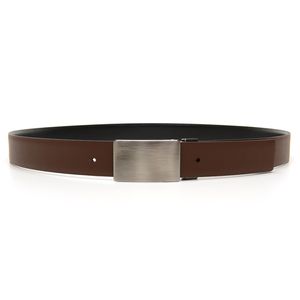 Cinto Dupla Face Preto e Mogno 35705