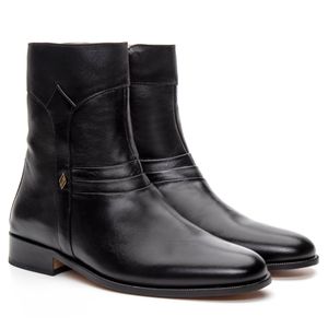 Bota Social Masculina Preta 7024