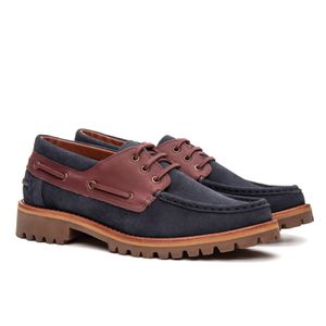 Mocassim Náutico Feminino Couro Suede Navy