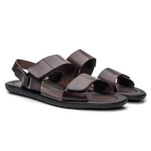 Sandália Masculina Lombardia Tamanho Especial Café
