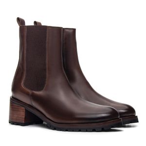 Bota Chelsea Feminina Spezia Castanho