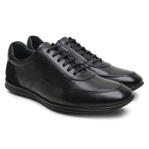 Sapatênis de Couro Preto 5322