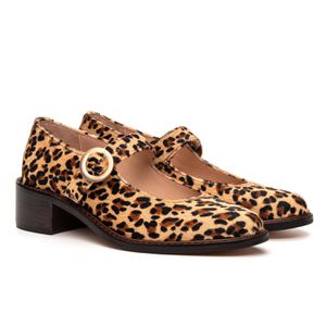 Sapato Boneca Camellia Pelo Animal Print