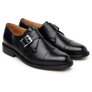 Sapato Monk com Fivela Scatamacchia Chocolate | JACOMETTI