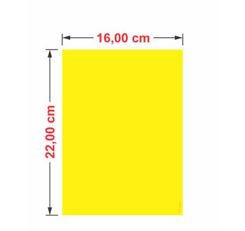 Cartaz Duplex Amarela 16x22cm - 031 - GRÁFICA ARDO