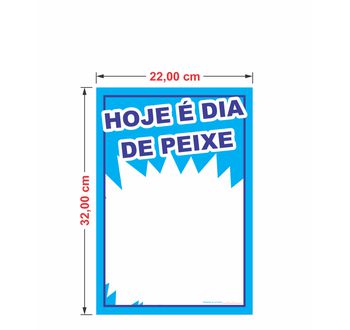 Cartaz hoje é dia de carne 22x32 cm - 3563165 - GRÁFICA ARDO