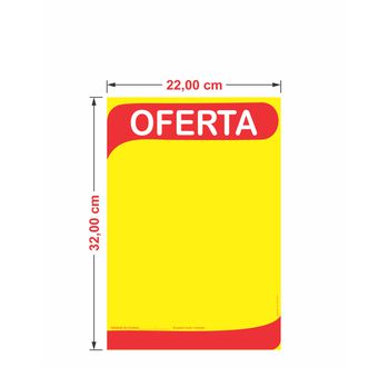 Cartaz Oferta 3 22x32 cm - 014 - GRÁFICA ARDO