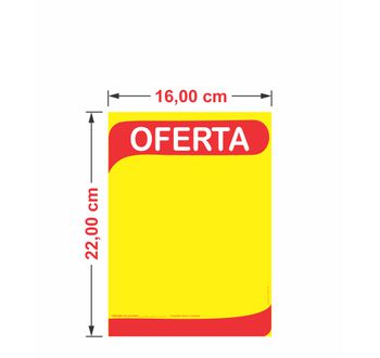 Cartaz Oferta 4 16x22 cm - 015 - GRÁFICA ARDO