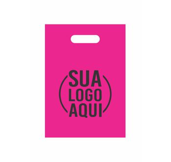 Sacola Plástica Magenta - 002 - GRÁFICA ARDO