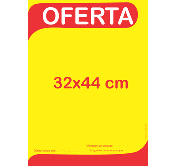 Cartaz Oferta 2 - 32x44 cm - 621281 - GRÁFICA ARDO