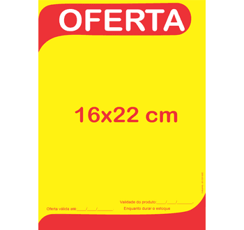 Cartaz de Oferta 2 16x22 cm - 596536554 - GRÁFICA ARDO