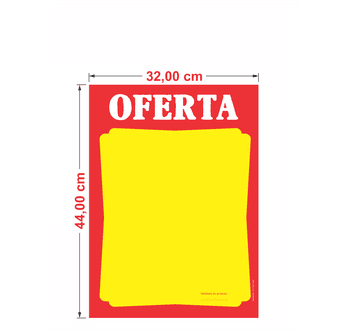 Cartaz Oferta - 32x44 cm - 621281 - GRÁFICA ARDO