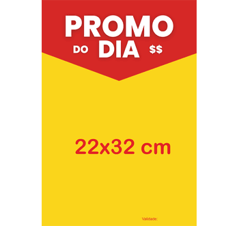 Cartaz promo do dia 22x32cm - 6549641 - GRÁFICA ARDO