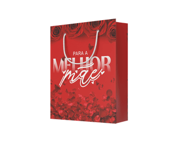 SACOLA MÃES ROSAS - MAE14VERM - GRÁFICA ARDO