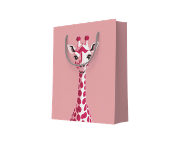 Sacola Girafa rosa - 58526 - GRÁFICA ARDO