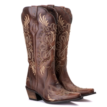 Bota Feminina Texana Tucson - Couro Euro Texas Wis... - Tucson Boots