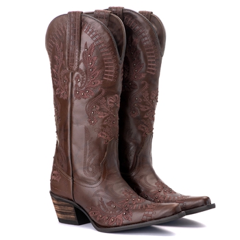 Bota Feminina Texana Tucson - Couro Firenze Café -... - Tucson Boots