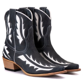 Bota Feminina Texana Tucson - Couro Napa Rio Azul ... - Tucson Boots