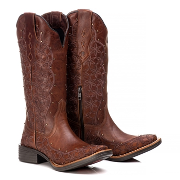 Bota Feminina Texana Tucson - Couro Euro Texas Wis... - Tucson Boots