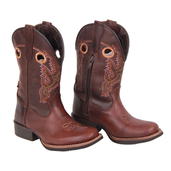 Bota Infantil Tucson - Couro Euro Texas Havana Com... - Tucson Boots