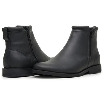 BOTA CHELSEA ANATÔMICA ZIPADA COURO RÚSTICO PRETO ALMOFADADA - Xucrão Boots | Botas e Botinas Country Premium