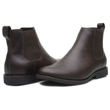 BOTA CHELSEA ANATÔMICA COURO RÚSTICO FOSCO CAFÉ HIDROFUGADO - Xucrão Boots | Botas e Botinas Country Premium