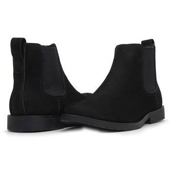 BOTA CHELSEA ANATÔMICA COURO NOBUCK PRETO - Xucrão Boots | Botas e Botinas Country Premium