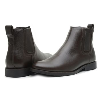  BOTA CHELSEA ANATÔMICA COURO FLOATHER CAFÉ - Xucrão Boots | Botas e Botinas Country Premium