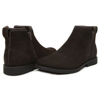 BOTA CHELSEA ANATÔMICA ZIPADA COURO NOBUCK CAFÉ ALMOFADADA - Xucrão Boots | Botas e Botinas Country Premium