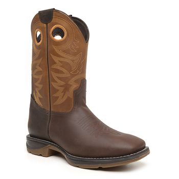 BOTA JUMP BICO QUADRADO RÚSTICO TABACO/CAFÉ/CARAMELO - CANO ELÁSTICO - Xucrão Boots | Botas e Botinas Country Premium