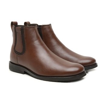  BOTA CHELSEA ANATÔMICA COURO FLOATHER CARAMELO - Xucrão Boots | Botas e Botinas Country Premium