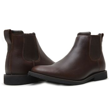  BOTA CHELSEA ANATÔMICA COURO RÚSTICO TABACO ALMOFADADA - Xucrão Boots | Botas e Botinas Country Premium