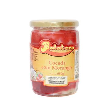 Cocada com Morango 680g - 791 - BALATORE DOCES E APERITIVOS