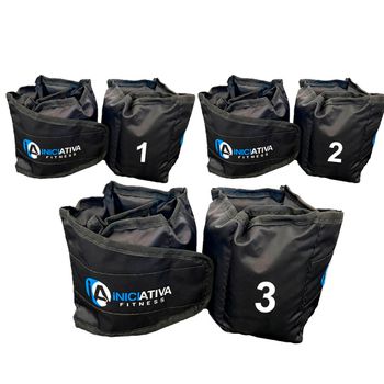 Kit caneleira 1kg, 2kg e 3kg - par - T1T2T3 - Iniciativa Fitness