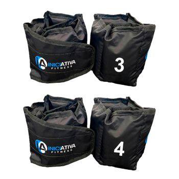 Kit caneleira 3kg e 4kg - T3T4 - Iniciativa Fitness
