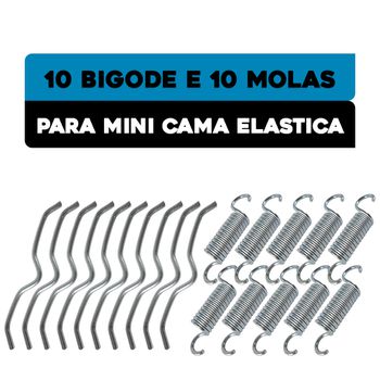 Kit 10 unidades bigode e 10 unidades mola para jum... - Iniciativa Fitness