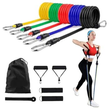 Kit elástico extensor - musculação funcional em ca... - Iniciativa Fitness