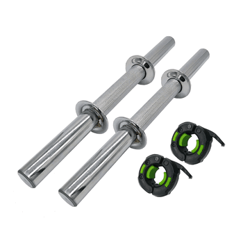 Kit 2 barras maciças 40cm c/ lock jaw | iniciativa... - Iniciativa Fitness